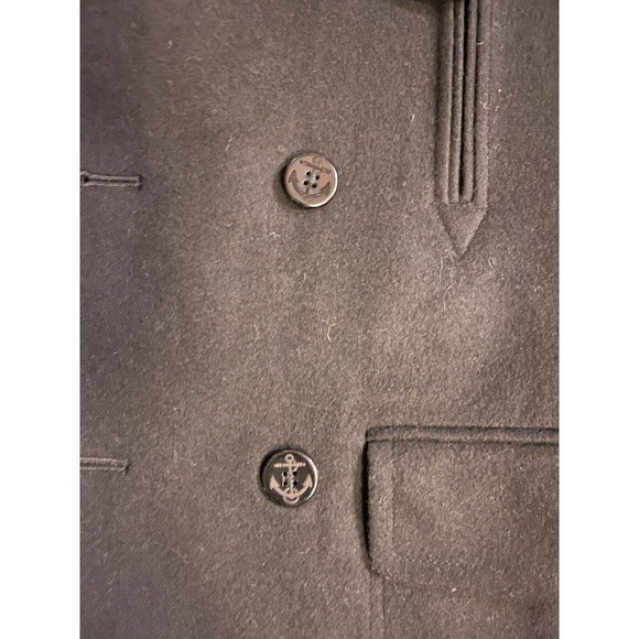 Chaps Men's Classic Double Breasted Overcoat Coat 36 Reg Black - Picture 4 of 10